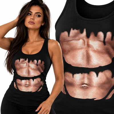 TANK TOP DAMSKI NA SIŁOWNIĘ  MUSLE-SETHREW